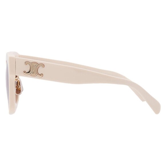 NEW CELINE SUNGLASSES, WOMEN IVORY EYEWEAR CELINE CL40253F 25F - Picture 2 of 3